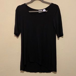Kenar Basic Black Stretch Tee